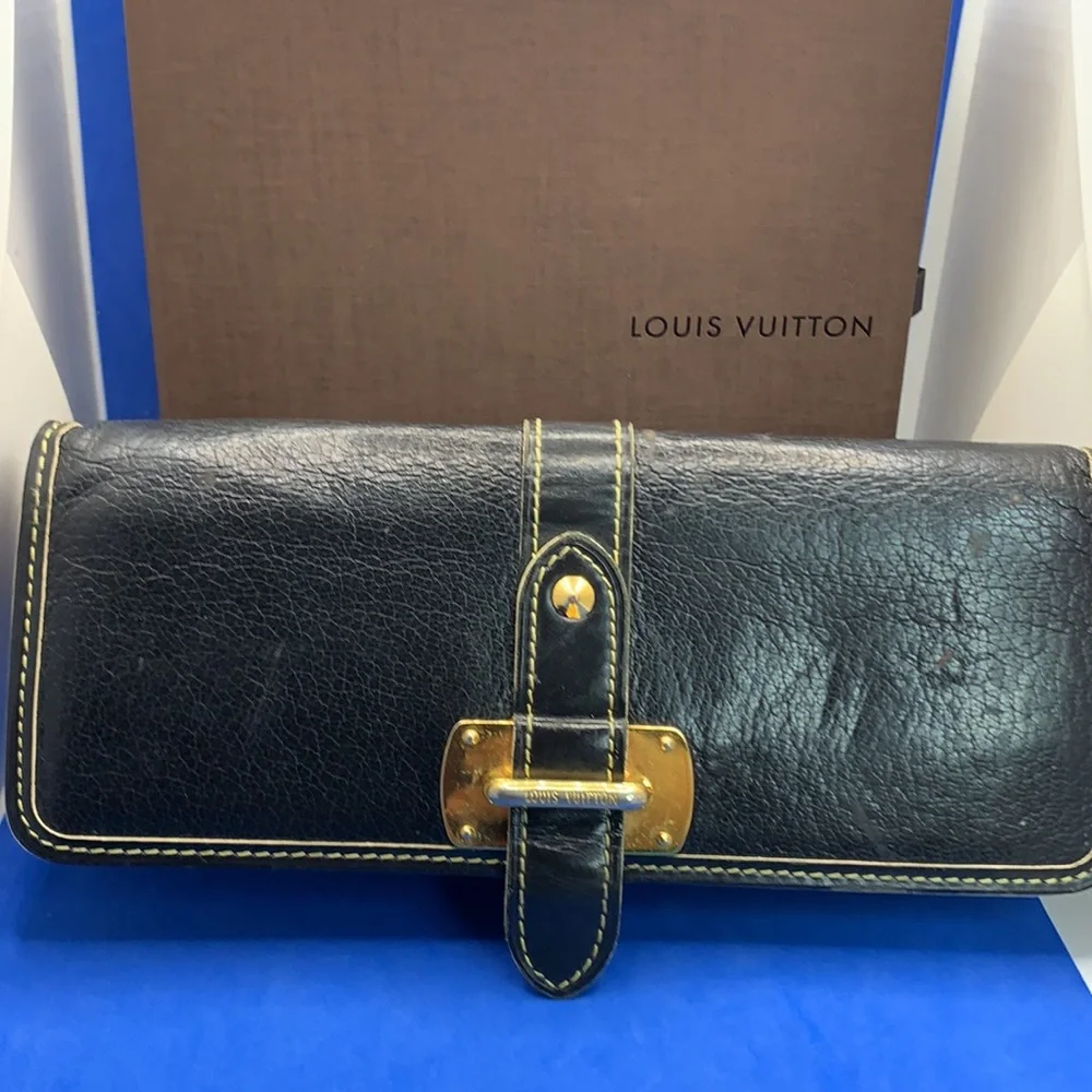 LOUIS‎ VUITTON SUHALI FABULEUX Black WALLET